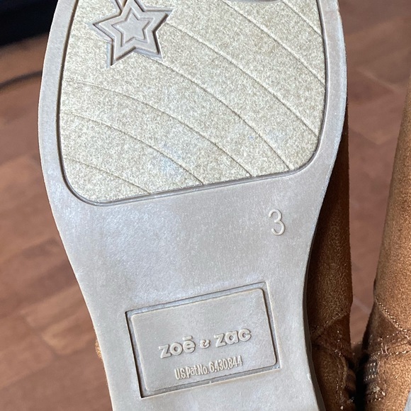 Zoe & Zac girls slouch boots tan size 3 - Picture 8 of 8